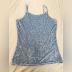 Blue Justice Velour Tanktop